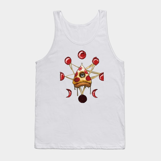 Occult Pizza Tank Top by Gigglemug